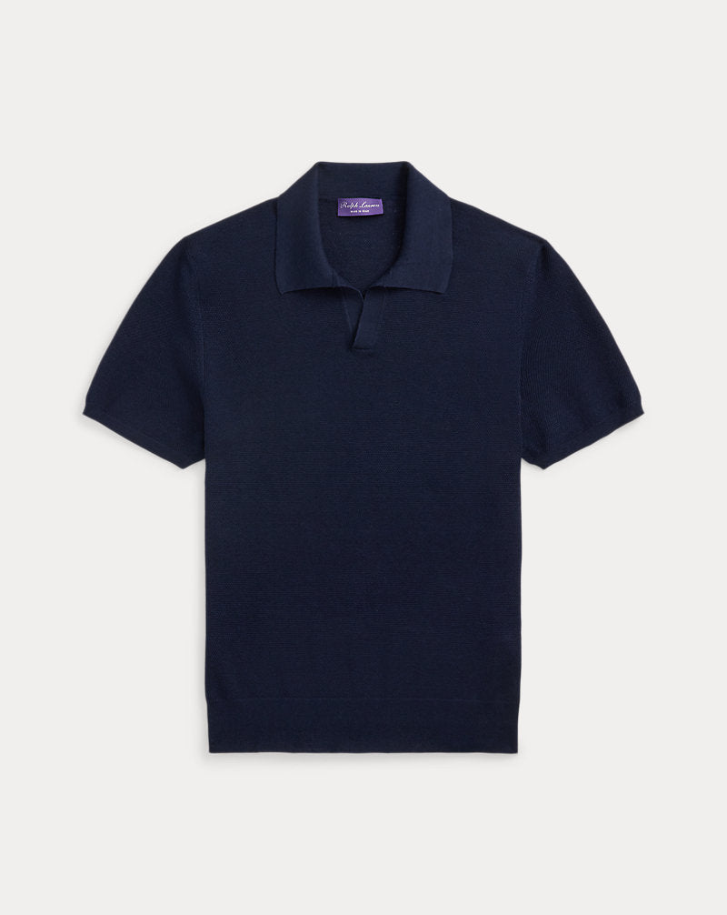 Textured Silk-Cotton Jumper Classic Chairman Navy