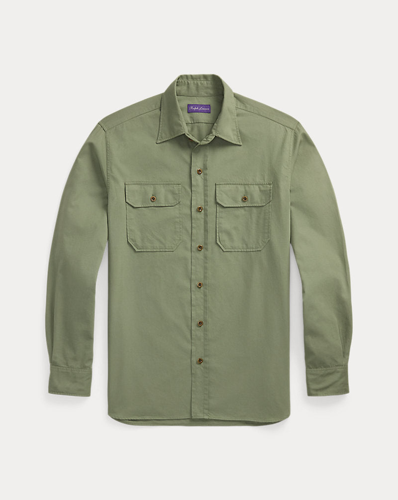 Chino Twill Shirt Dark Ivy