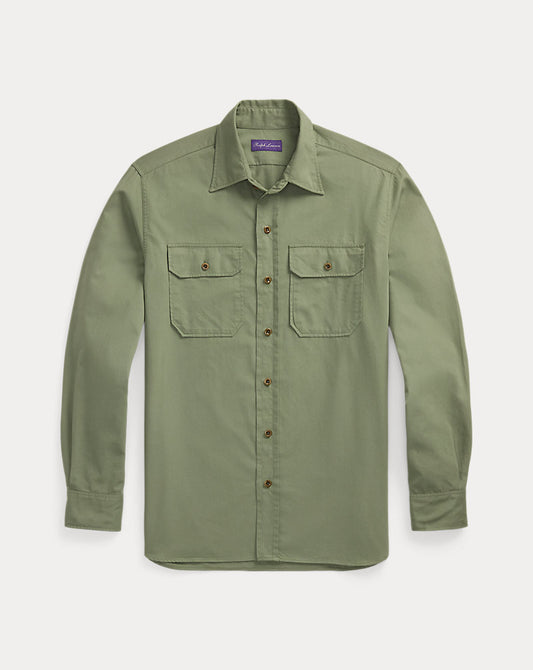 Chino Twill Shirt Dark Ivy