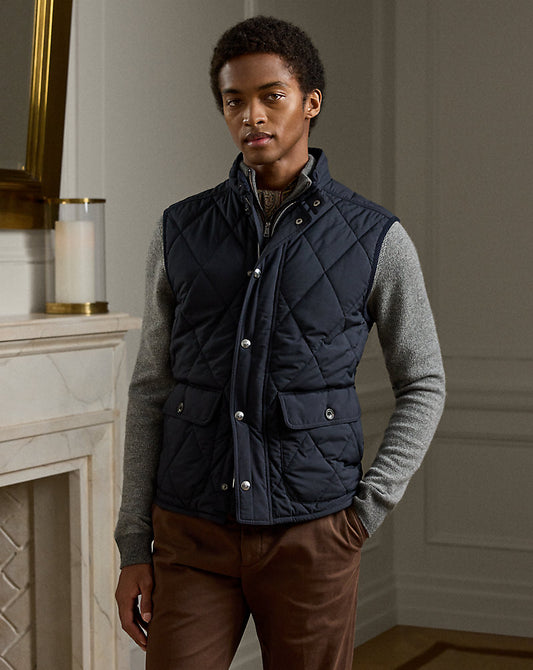 Carleton Quilted Down Gilet Classic Chairman Navy