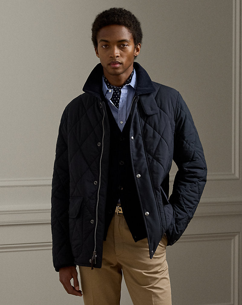 Carleton Quilted Down Jacket Classic Chairman Navy