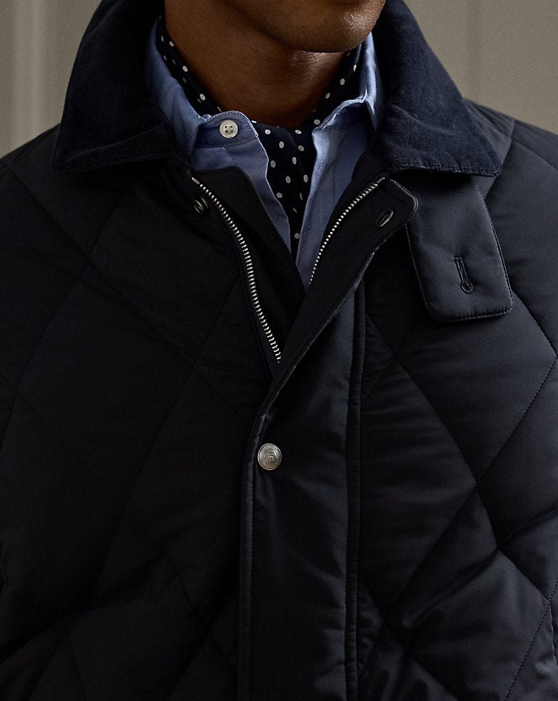 Carleton Quilted Down Jacket Classic Chairman Navy