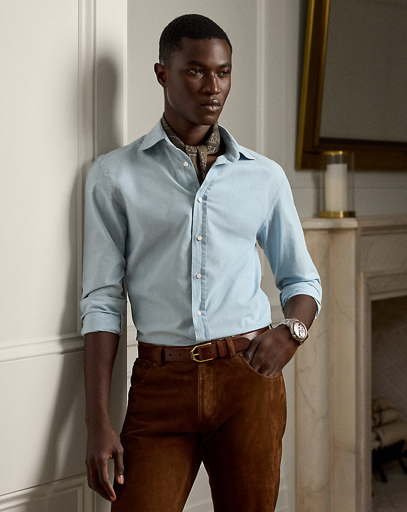 Washed Chambray Shirt Light Bermuda Wash