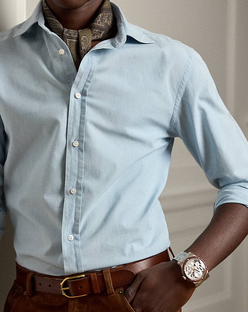 Washed Chambray Shirt Light Bermuda Wash