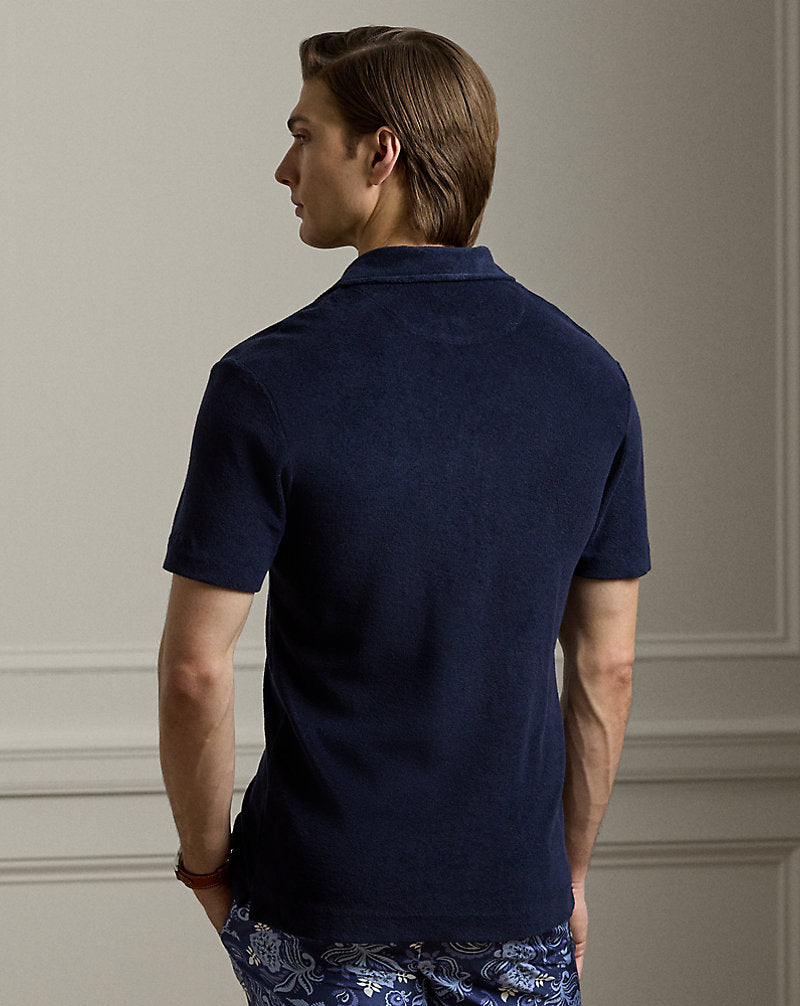 Riviera Terry Camp Shirt Classic Chairman Navy
