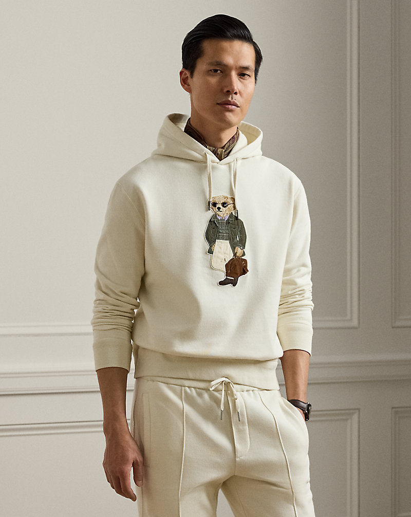 Polo Bear Fleece Hoodie Classic Cream