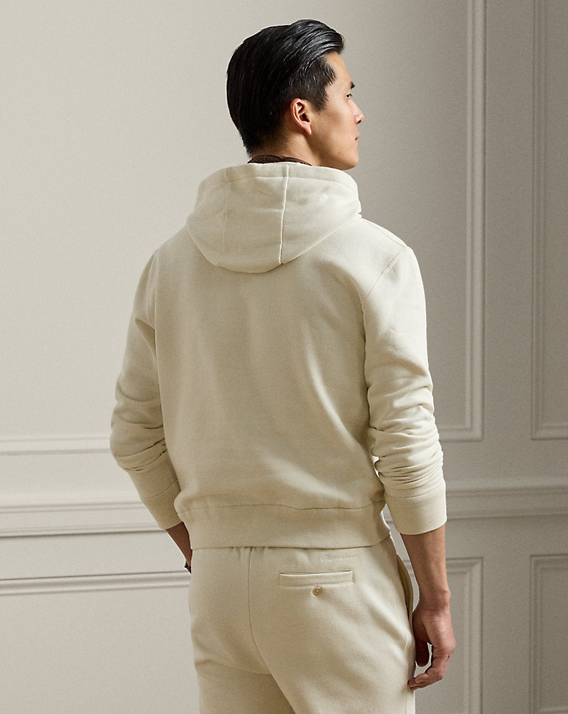 Polo Bear Fleece Hoodie Classic Cream