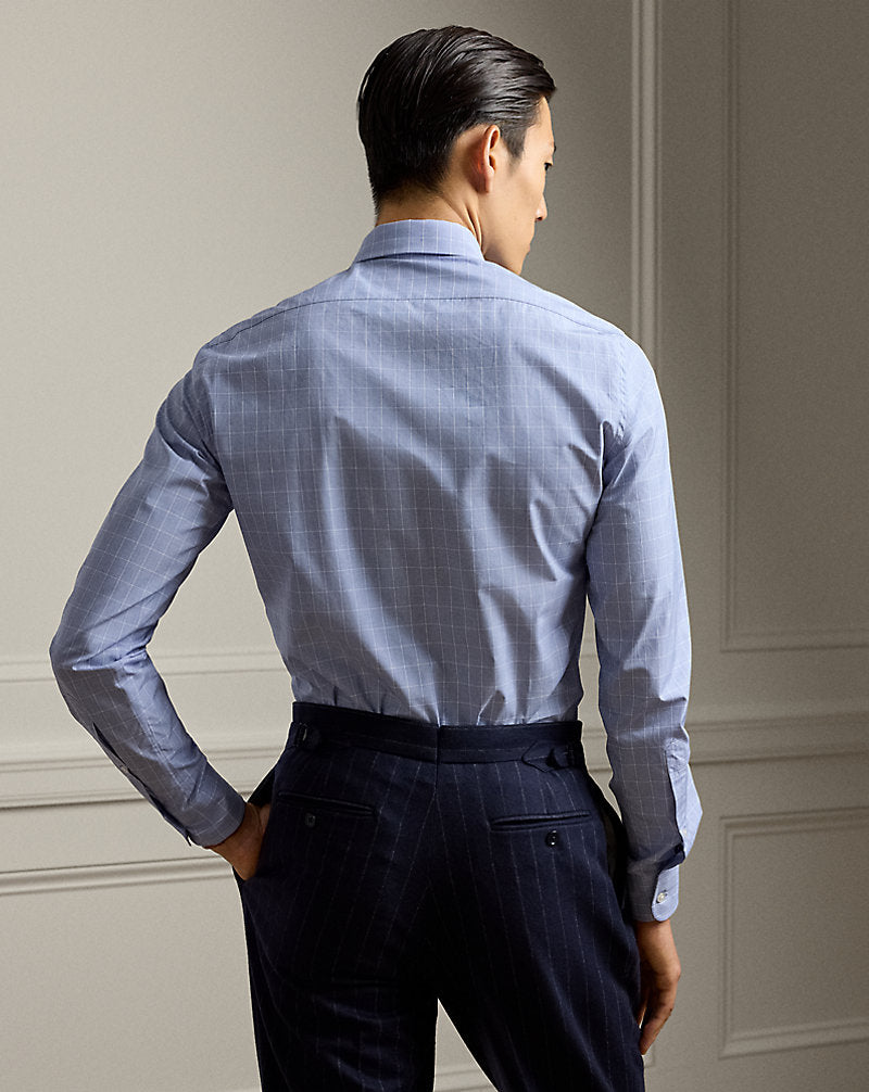 Glen Check Shirt Blue