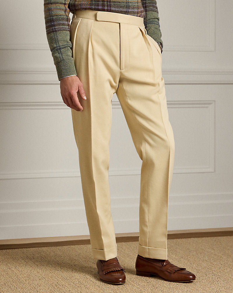 Gregory Hand-Tailored Twill Trouser Tan