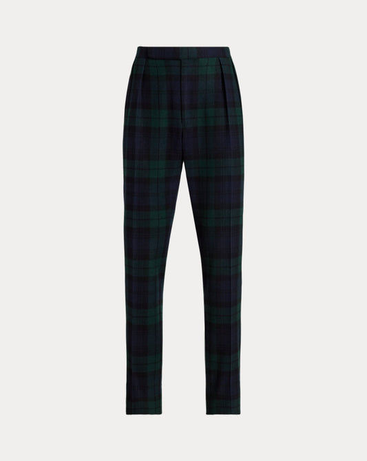 Gregory Handmade Cashmere Tuxedo Trouser Blackwatch